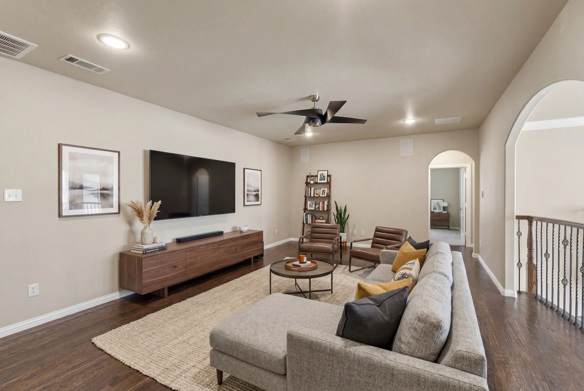 Upstairs game room